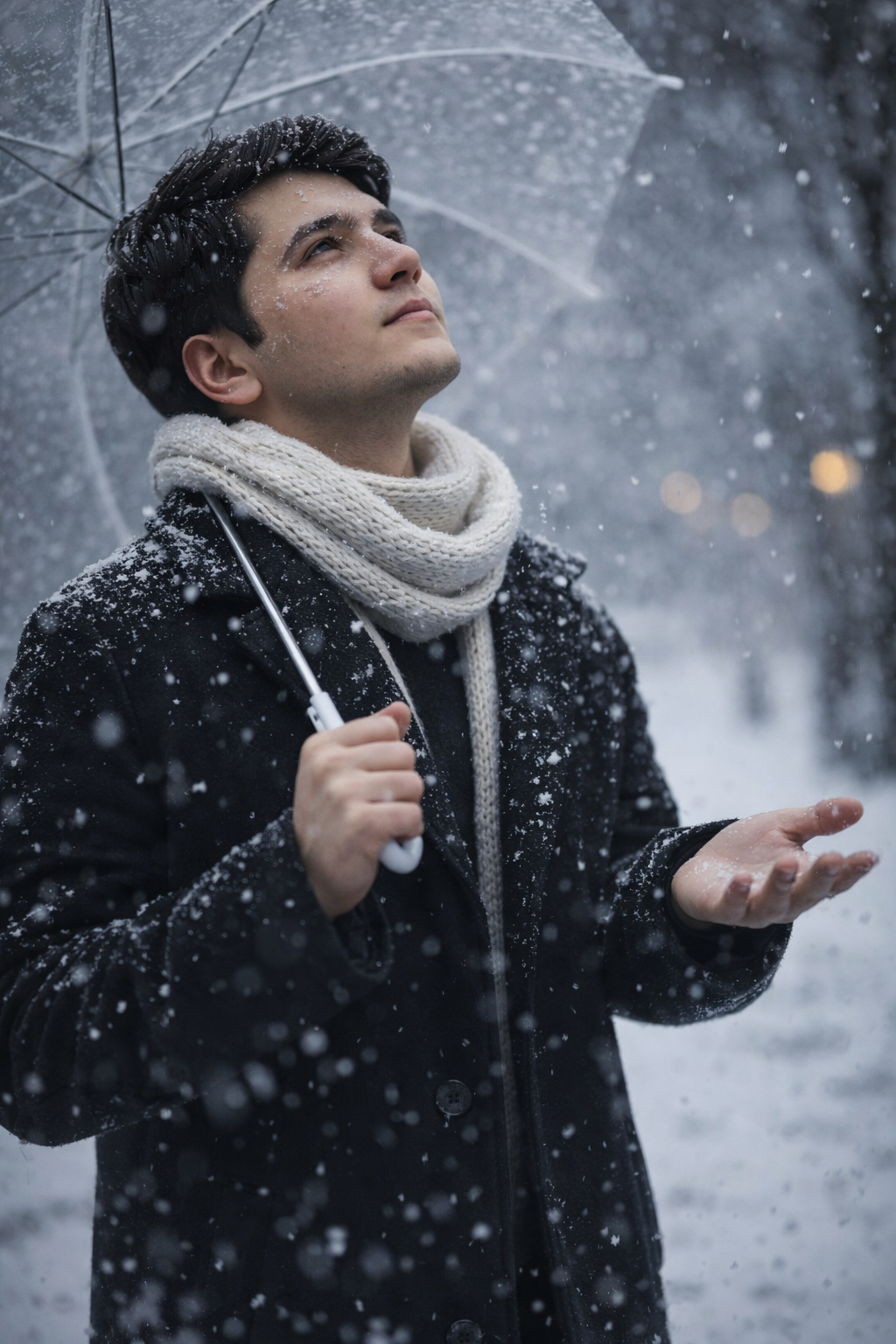 A Winter's Reverie: Catching Snowflakes Under the Dome
