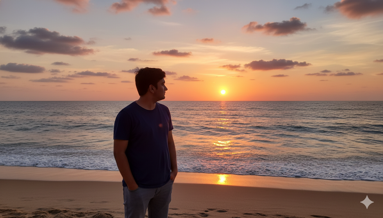 Golden Horizon Contemplation